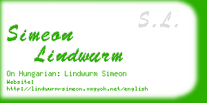 simeon lindwurm business card